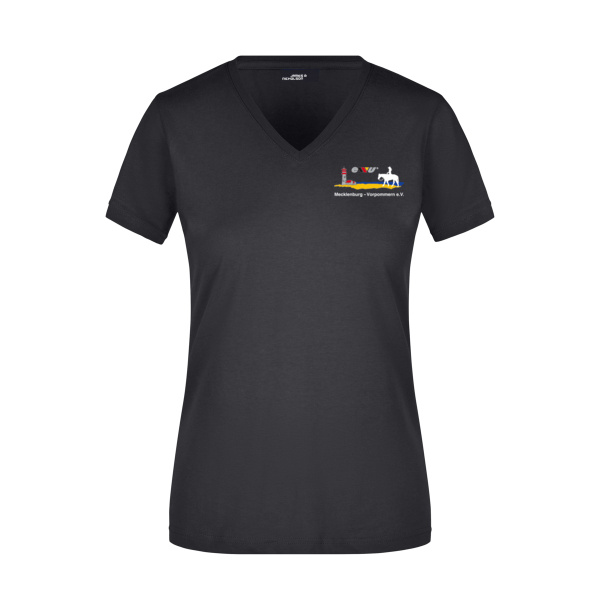 Brustdruck - Ladies' Slim Fit V-T Miniaturansicht