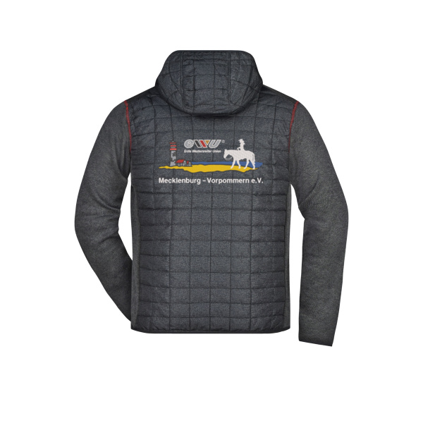 Rückenstick - Men's Knitted Hybrid Jacket Miniaturansicht